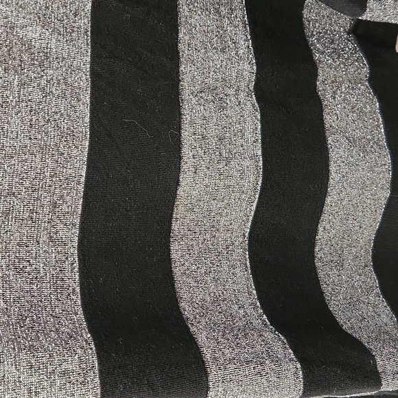 NWT Lane Bryant Black and Shimmery Silver Colorblock Sweater - Size 26 / 28 - Picture 9 of 11